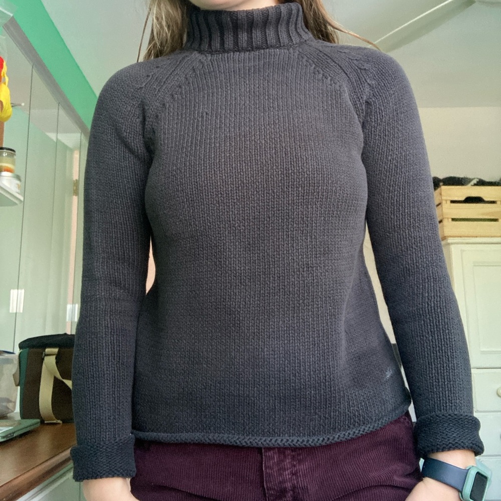 Black Vintage Turtleneck Sweater